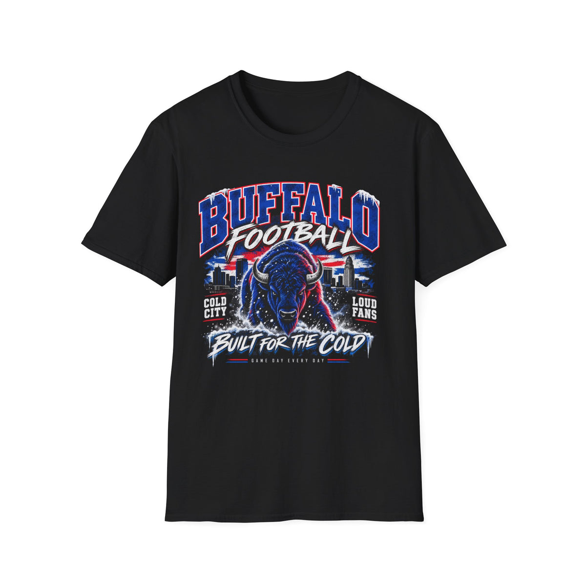 Buffalo Football T-Shirt — 'Built for the Cold' Graphic Tee