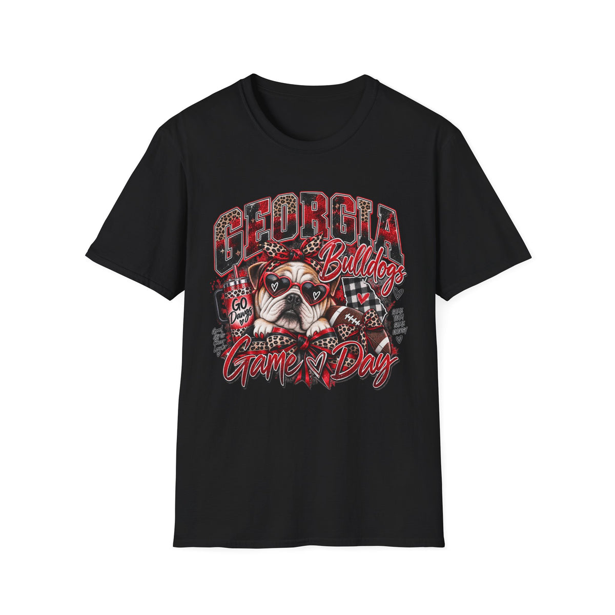 Georgia Bulldogs Game Day T-Shirt — Bulldog Mascot Football Fan Tee