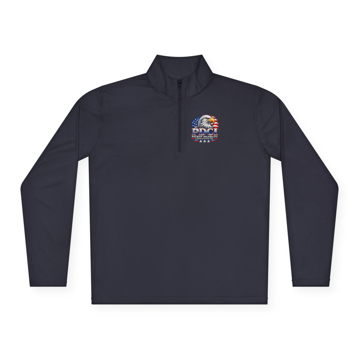 Quarter-Zip Pullover — Patriot Disability Services "Helping People Move Forward" Americana Eagle