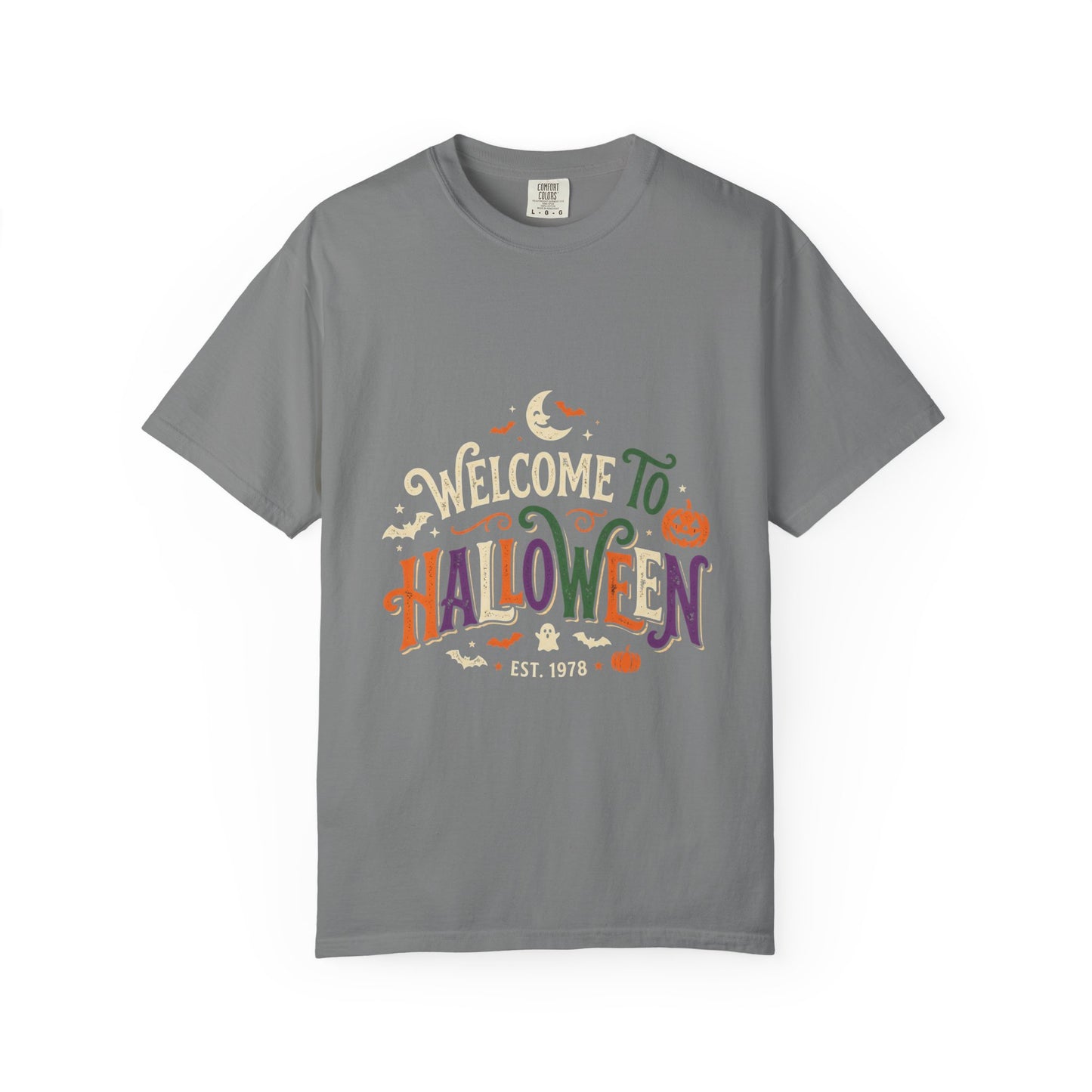 Halloween Graphic T-Shirt — "Welcome to Halloween" Seasonal Tee
