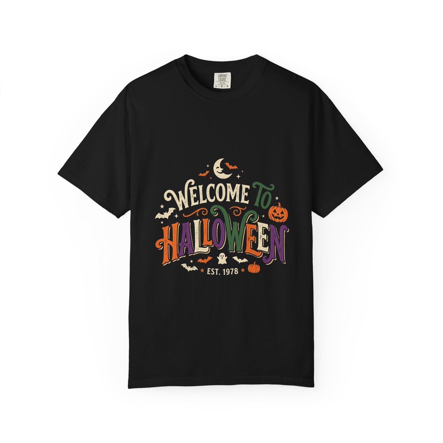 Halloween Graphic T-Shirt — "Welcome to Halloween" Seasonal Tee