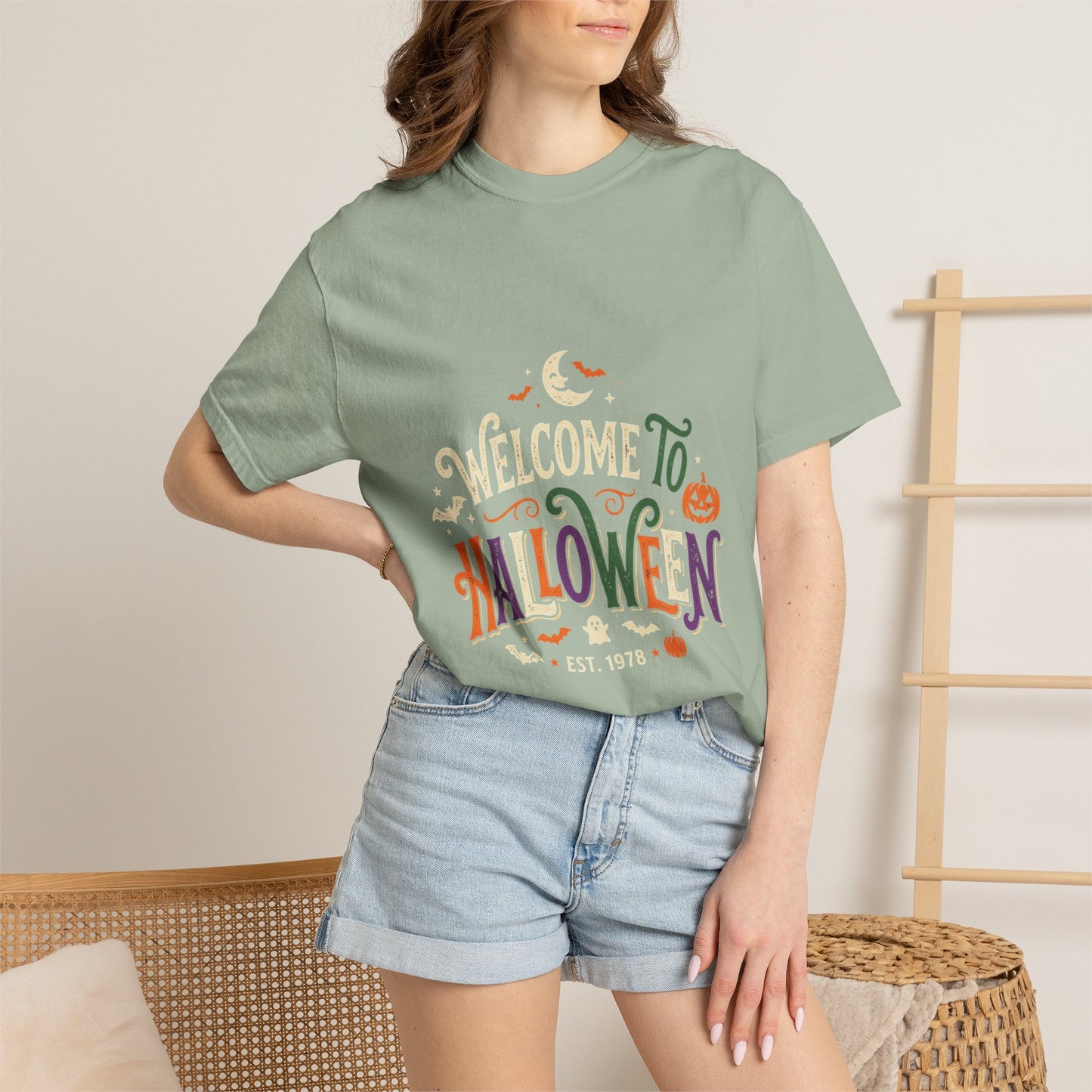 Halloween Graphic T-Shirt — "Welcome to Halloween" Seasonal Tee