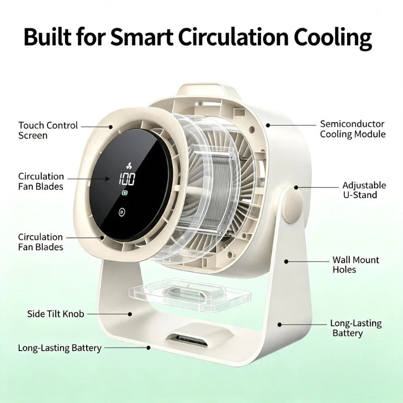 Portable Desktop Cooling Fan