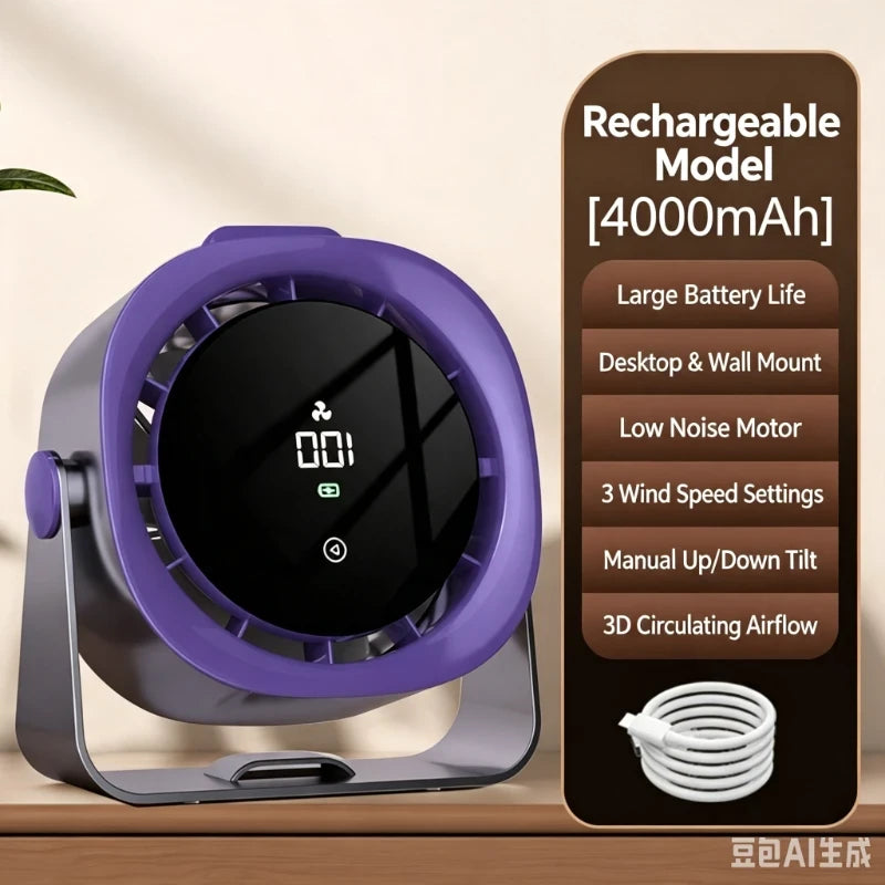 Portable Desktop Cooling Fan