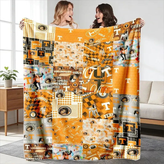Tennessee Volunteers Patchwork Throw Blanket