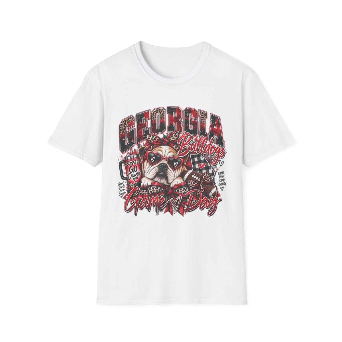 Georgia Bulldogs Game Day T-Shirt — Bulldog Mascot Football Fan Tee