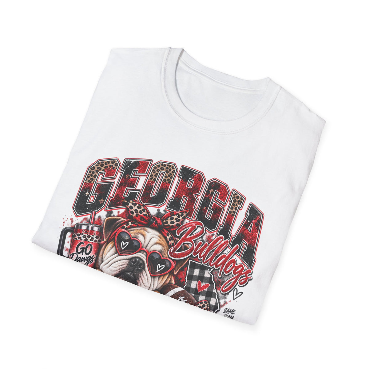 Georgia Bulldogs Game Day T-Shirt — Bulldog Mascot Football Fan Tee
