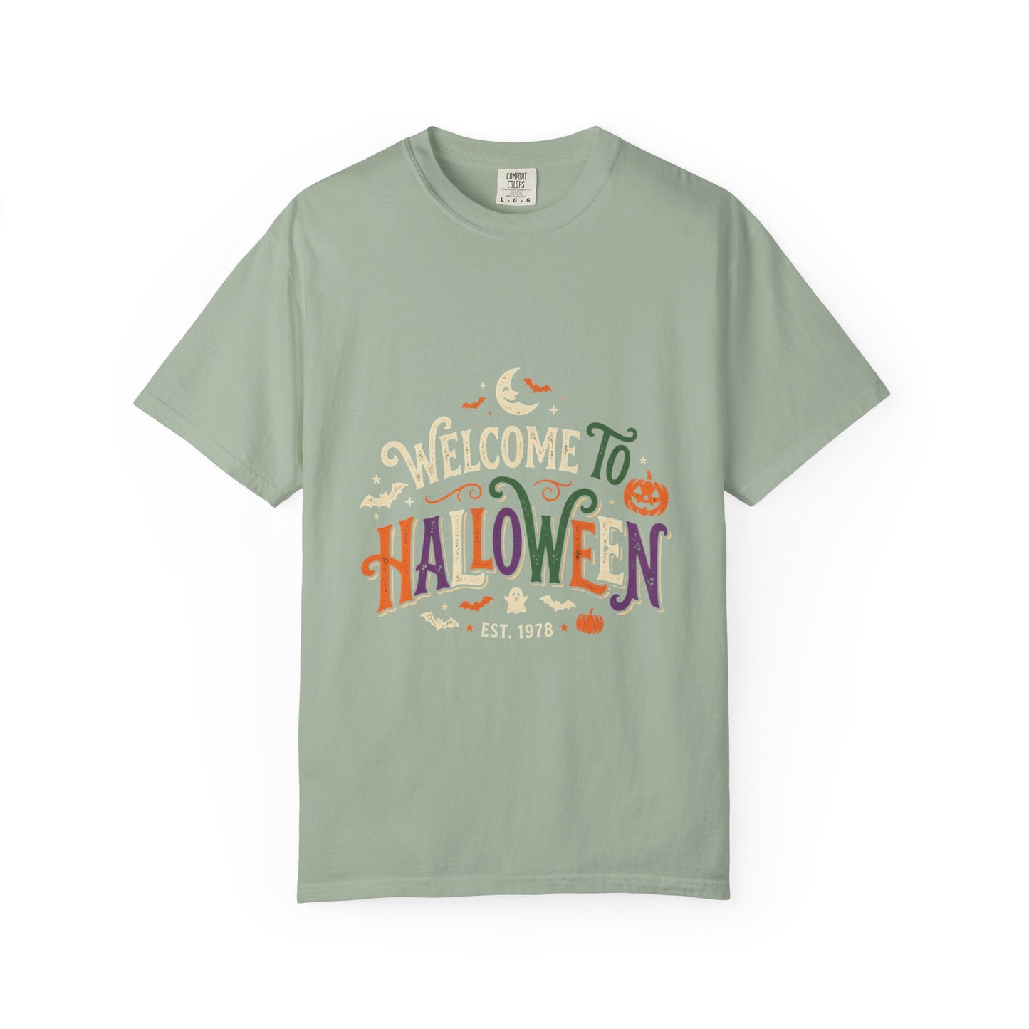 Halloween Graphic T-Shirt — "Welcome to Halloween" Seasonal Tee