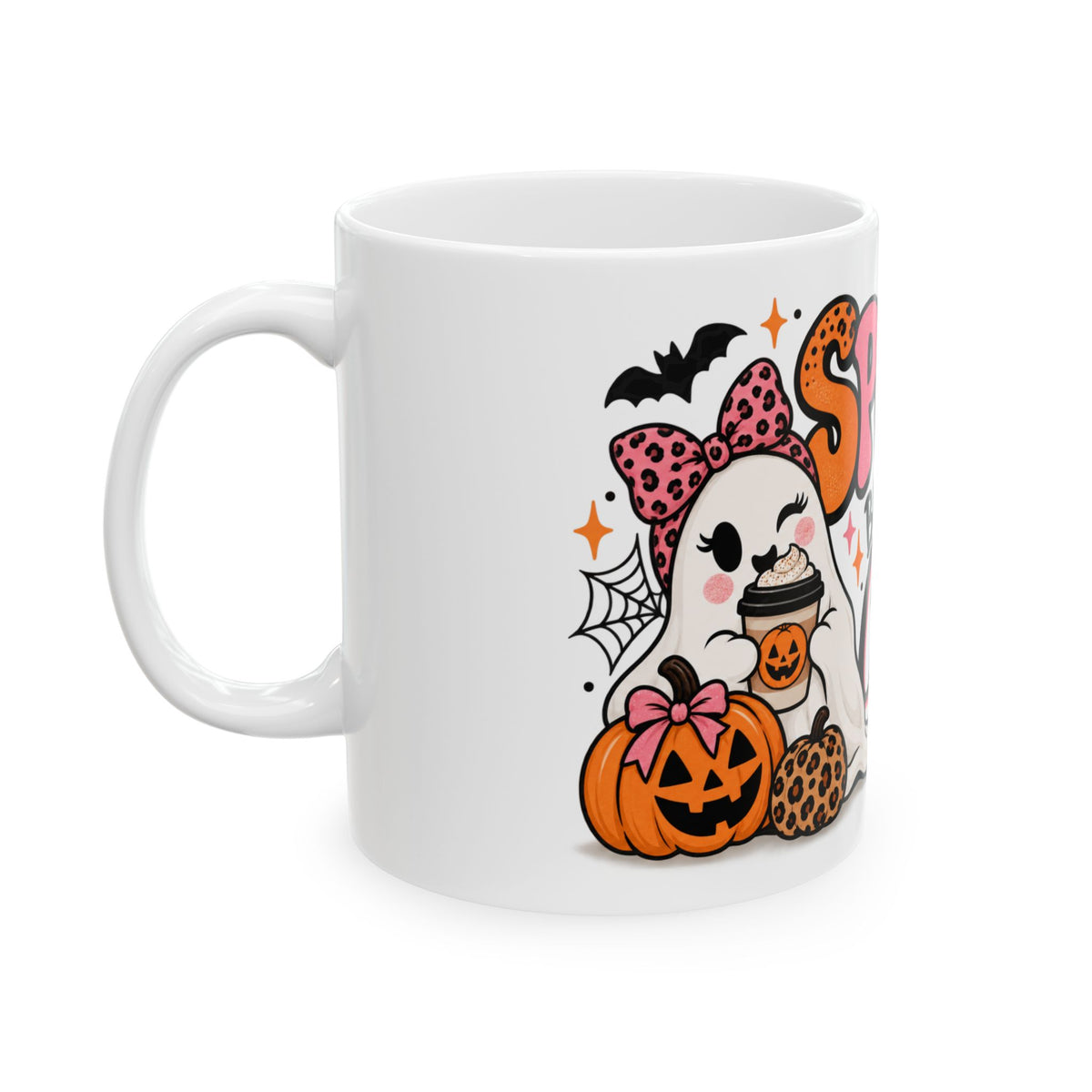 Spooky But First Coffee Ceramic Mug