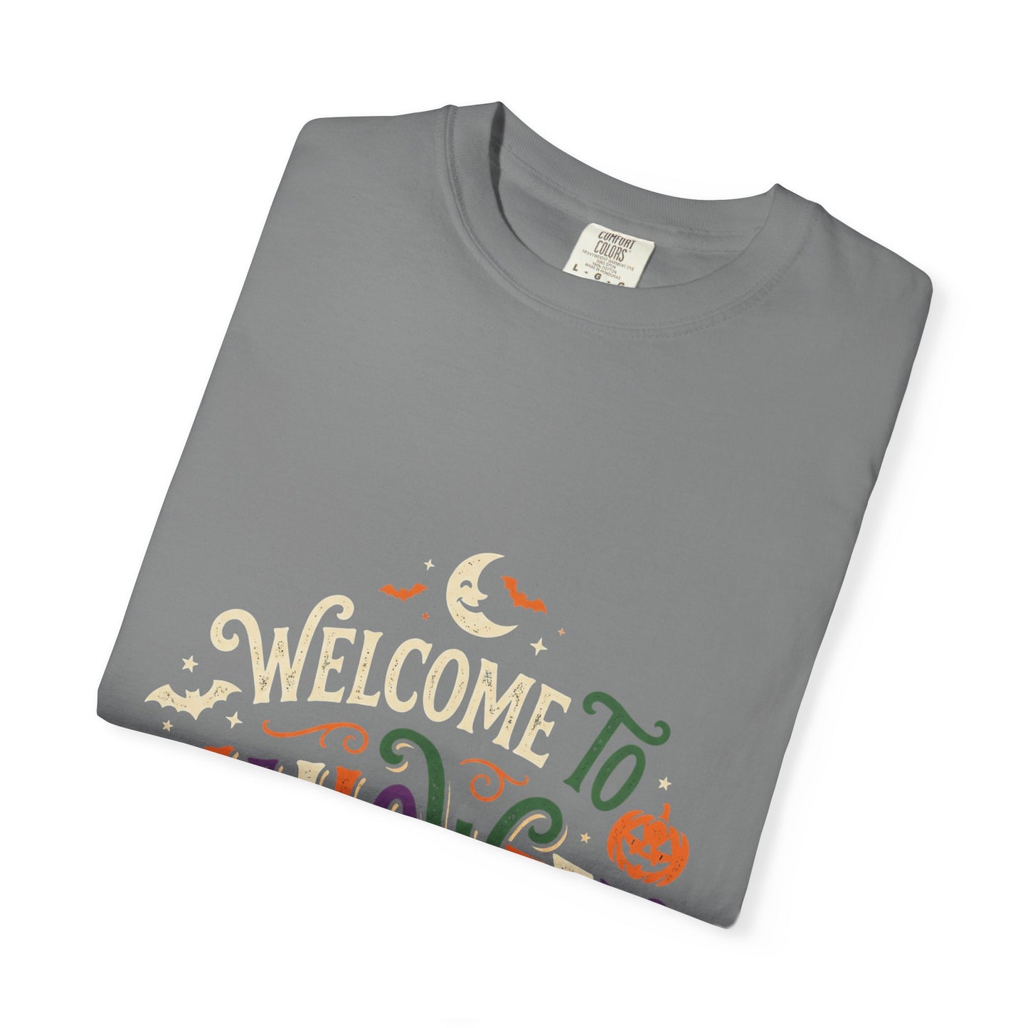 Halloween Graphic T-Shirt — "Welcome to Halloween" Seasonal Tee