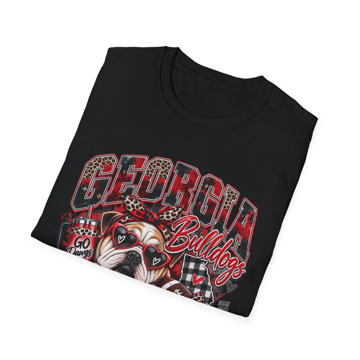 Georgia Bulldogs Game Day T-Shirt — Bulldog Mascot Football Fan Tee
