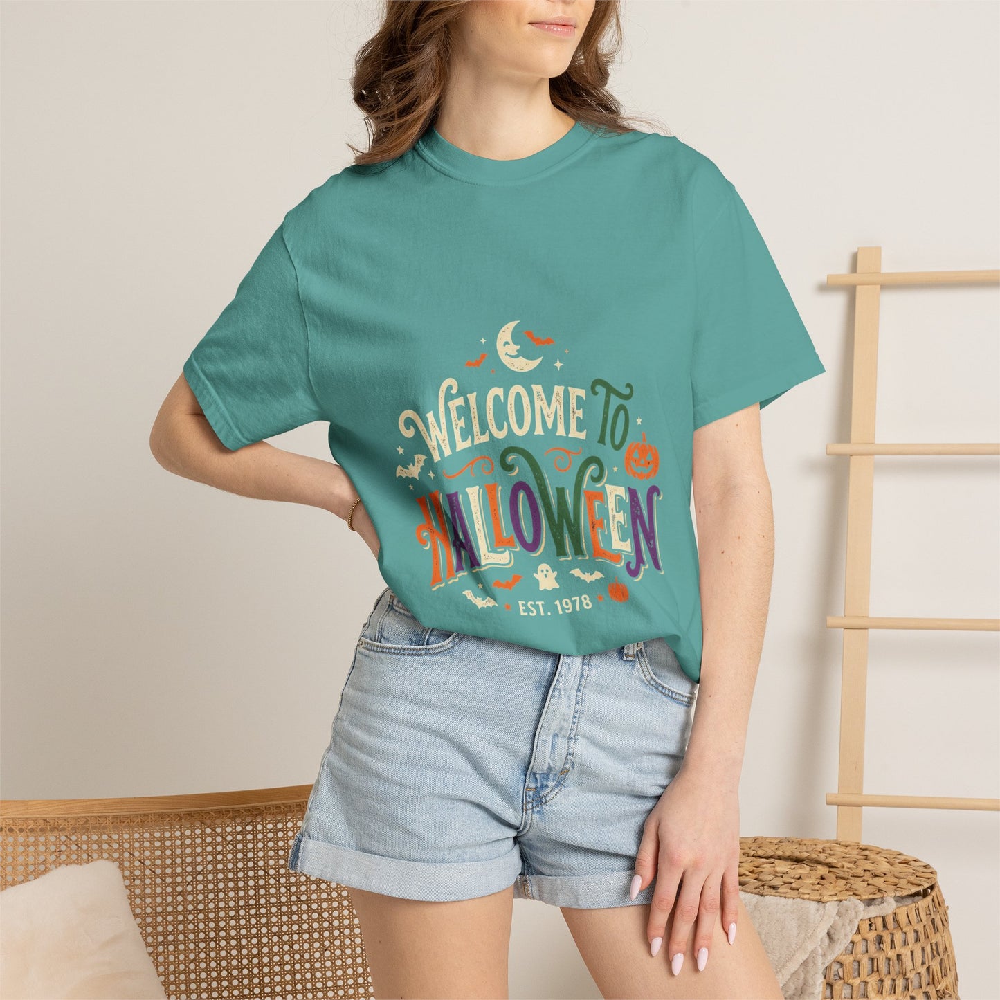 Halloween Graphic T-Shirt — "Welcome to Halloween" Seasonal Tee