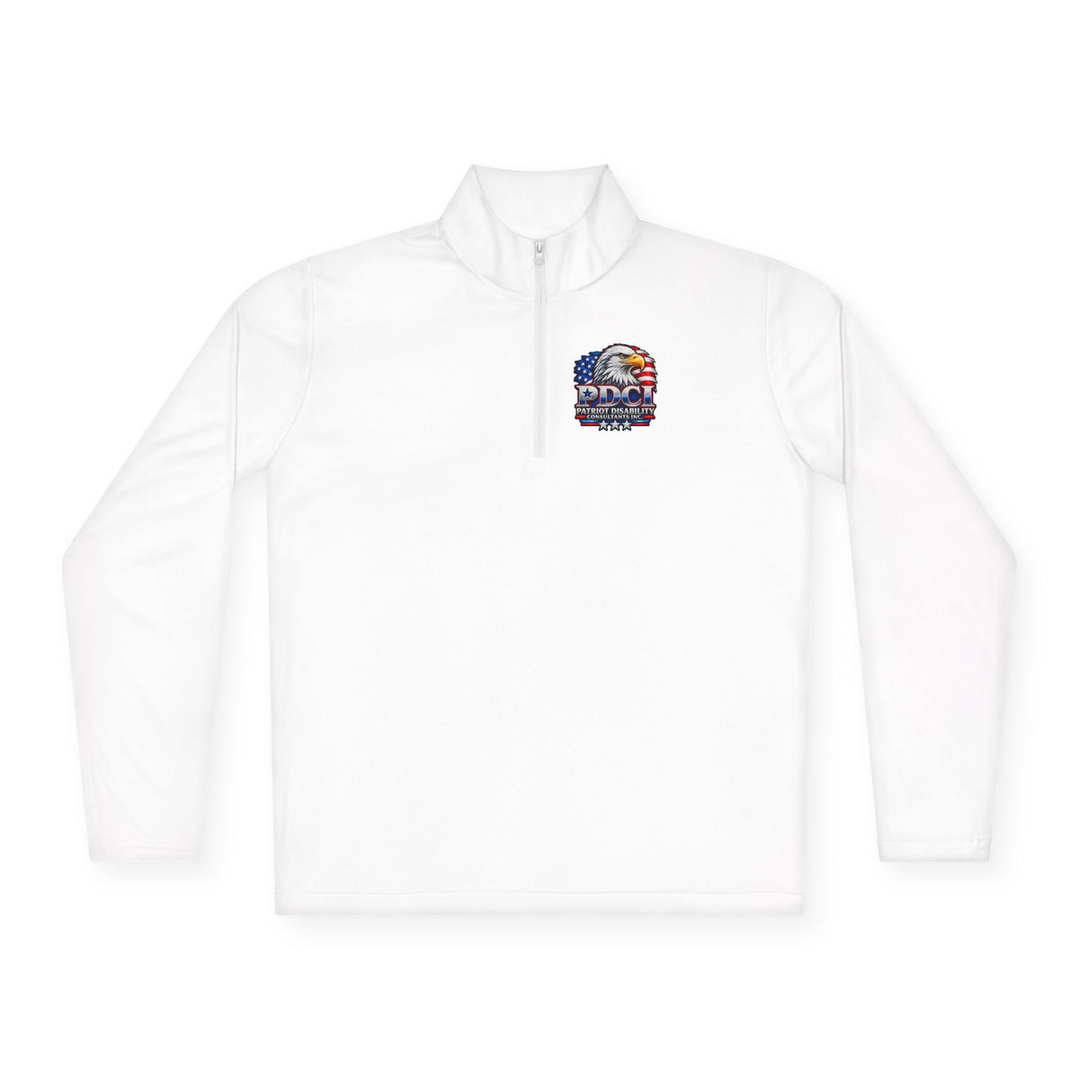Quarter-Zip Pullover — Patriot Disability Services "Helping People Move Forward" Americana Eagle