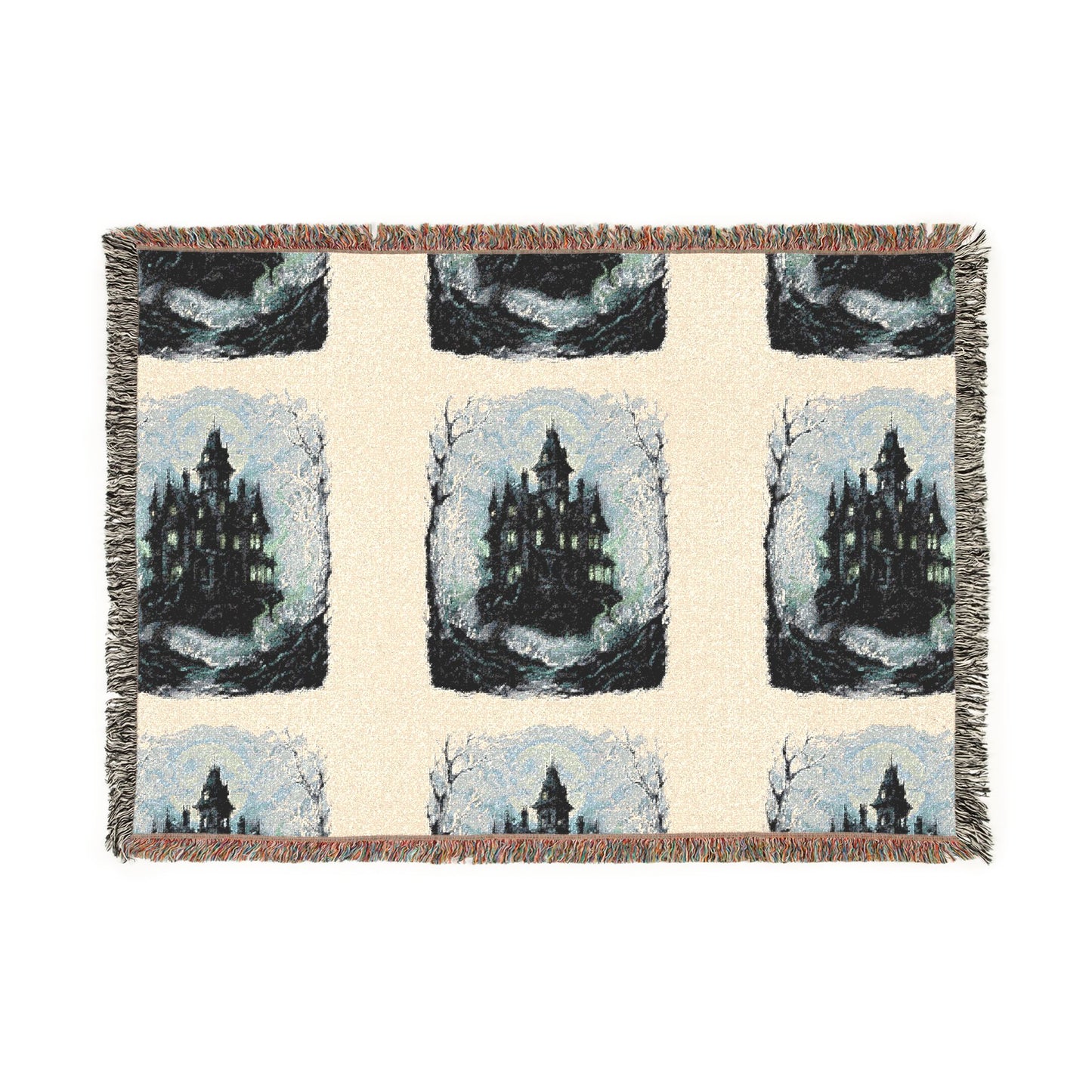 Haunted Castle Woven Blanket