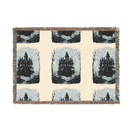Haunted Castle Woven Blanket